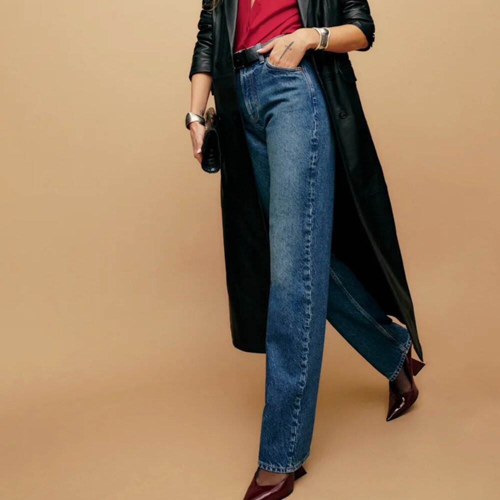 Reformation Abby High Rise Straight Jeans - Lanier - Size 25 - Used, Great Condt